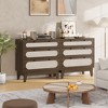 Rattan 3 Drawer Dresser - 3 of 4