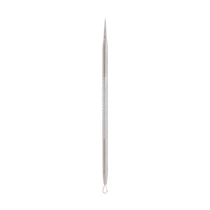 Unique Bargains Dual-Ended Pimple Extractor 4.52" Silver Tone 1 Pc - 1 of 4