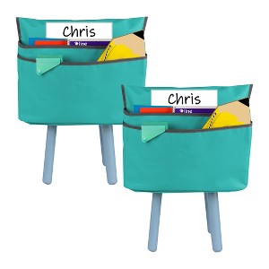 C-Line Products Inc Standard Chair Cubbie, 14", Seafoam Green, Pack of 2 - 1 of 3