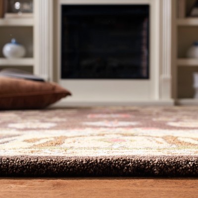 Anatolia Brown and Gold Hand Tufted Wool Runner Rug