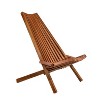 Moda Furnishings Outdoor Acacia Wood Folding Adirondack Chair - 4 of 4