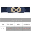 INSPIRE CHIC Women's Elastic Belt Alloy Double Ring Buckle Fashion Suitable for Skirt Dress - 4 of 4