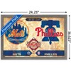 Trends International MLB Rivalries - New York Mets vs Philadelphia Phillies Framed Wall Poster Prints - 3 of 4