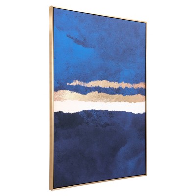 Ocean Horizon Framed Wall Canvas - ZM Home