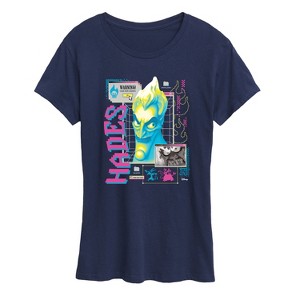 Women's - Disney - Hades Vapor Wave Short Sleeve Graphic T-Shirt - 1 of 4