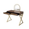 PAGED Vanity Desk Metal Frame Makeup Table with Mirror and Jewelry Tray for Bedroom, Dressing Room, Bathroom - 3 of 4
