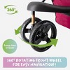 Petique Durable Pet Stroller for Pets up to 50-lbs Razzberry - 2 of 4