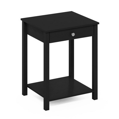 Compact Americana Wood Side Table with Storage Drawer