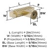 Amerock Ballard Bar Knob for Cabinets, Drawers, and Furniture - 3 of 4