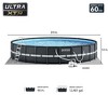 Intex Ultra XTR Frame Swimming Pool Above Ground 24' x 52" Round Pool Set with 2 Inflatable Floating Recliner Chairs and Mega Chill II Beverage Cooler - 2 of 4