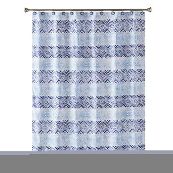 Kali Diamonds Shower Curtain Blue - Saturday Knight Ltd.