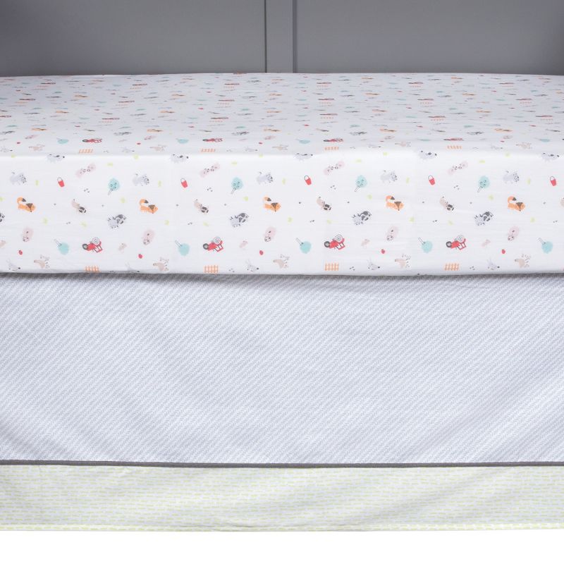 Trend Lab Farm Stack Baby Nursery Crib Bedding Set - 4pc, 6 of 10