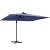 Sonkuki 10x8FT Round Offset Outdoor Patio Solar LED Cantilever Umbrella, 360° Rotation and Canopy Angle Adjustment - 2 of 4