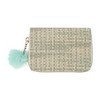 Unique Bargains Square Woven Pom Zip Coin Purse Wallet 1 Pc - 4 of 4