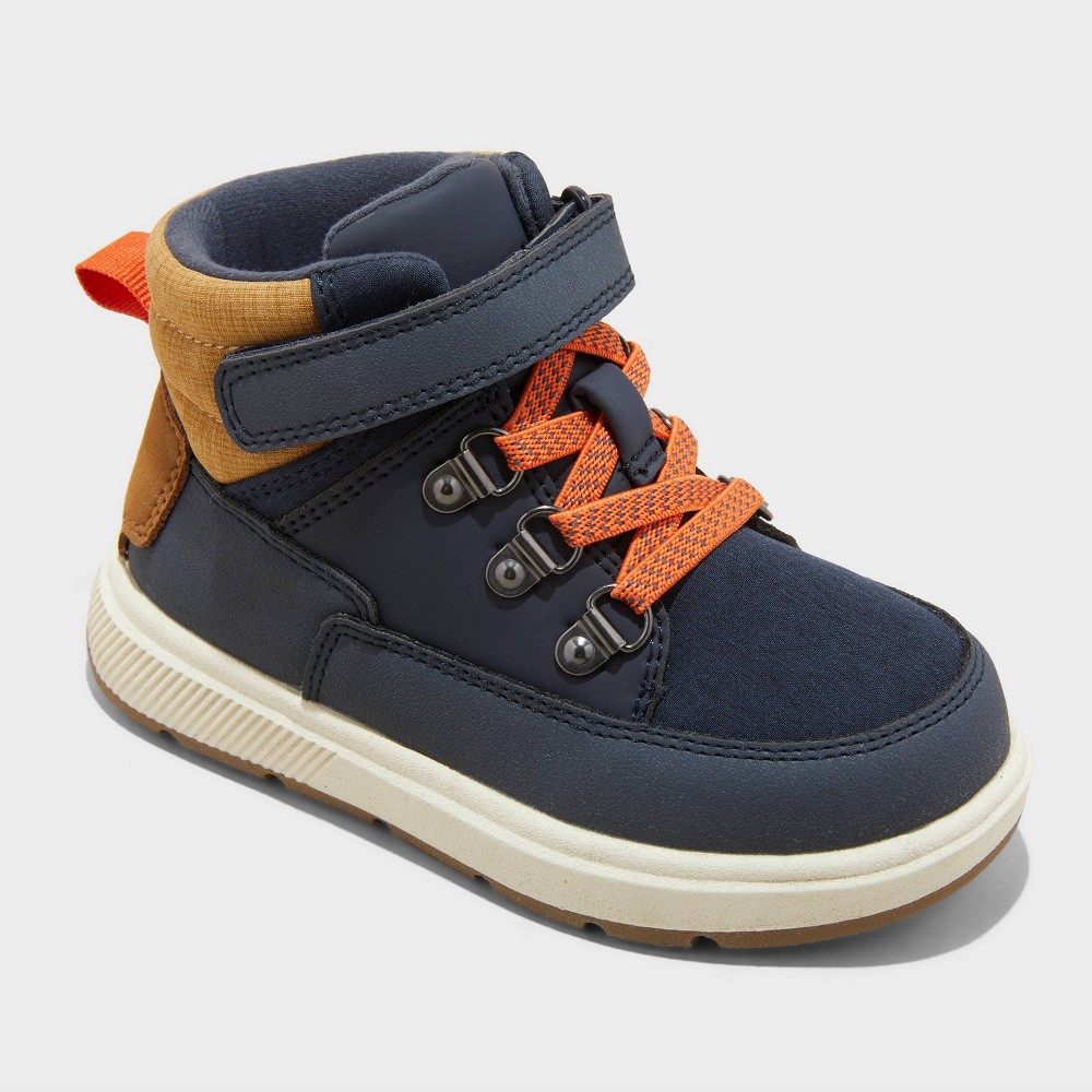 Toddler Felix Sneakers Boots - Cat & Jack™ Navy Blue 12T