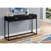 Sapphtopaz Modern Console Table with 2 Storage Drawers Narrow Entryway Table with Metal Legs & Handles TV Stands for Living Room, Entryway - 2 of 4