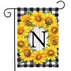 Briarwood Lane Everyday Garden Flag 12x18 For Outdoor Sunflowers Monogram N Garden Flag Flags For Outside - 2 of 4