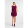 Women's S3 Sculpting Shirred Boat Neck Solid Mini Dress - 3 of 3