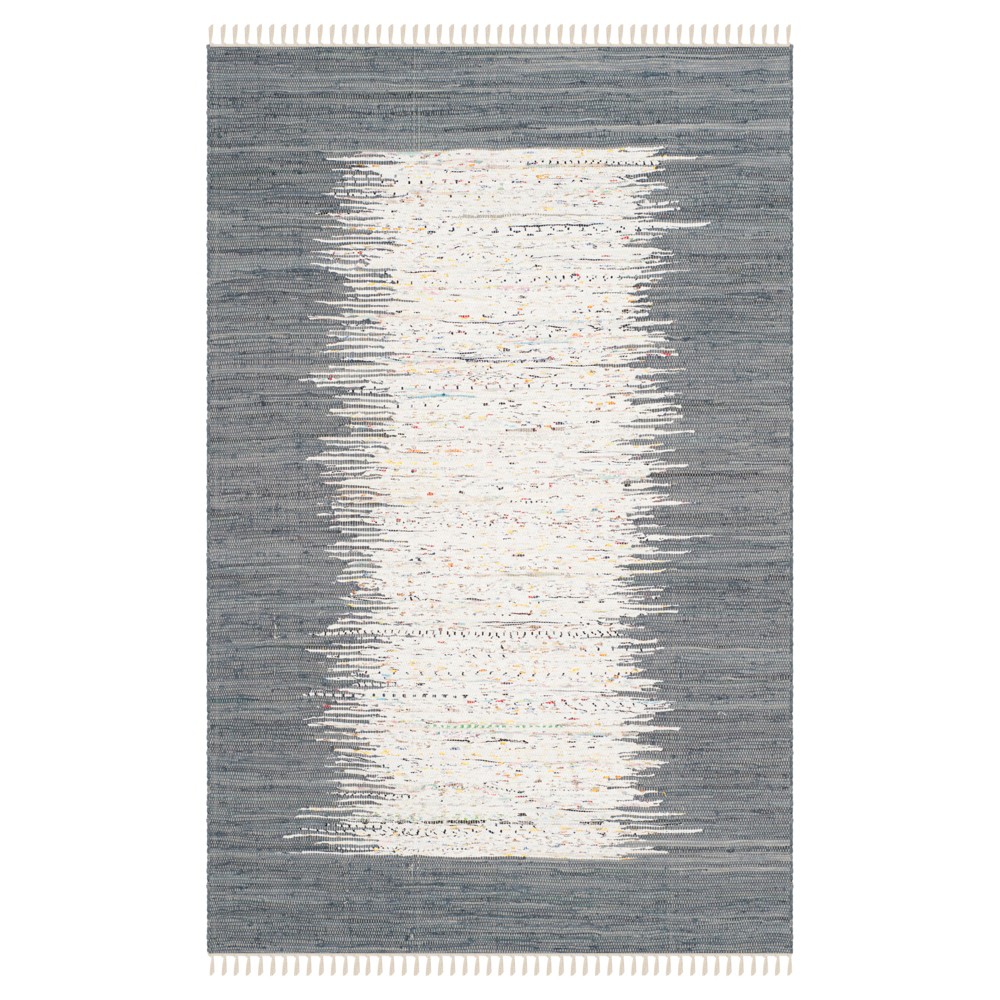 Bettina Flatweave Area Rug - Ivory / Gray (5' X 8') - Safavieh