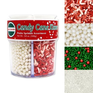Mystic Sprinkles Candy Cane Kisses Petite Sprinkle Assortment 3.8oz - 1 of 4
