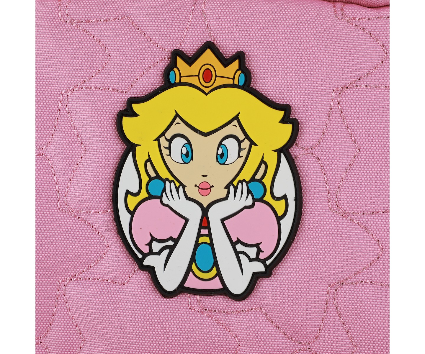 Рюкзак Super Mario Brothers Princess Peach 17" Quilted Adult, цвет: Персиковый — фото 5