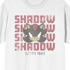 Sonic The Hedgehog Shadow Head Ultimate Power Adult White Crew Neck Short Sleeve T-shirt - 2 of 4