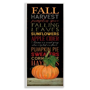 Stupell Industries Fall Harvest Autumn Seasonal, 10" x 24" - 1 of 4