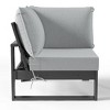WestinTrends Montara Outdoor HDPE Sectional Corner Sofa Seat with Water-Proof Cushions - 4 of 4