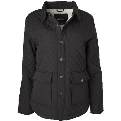 Big Chill Women's Sueded Micro Fiber Quilted Jacket
