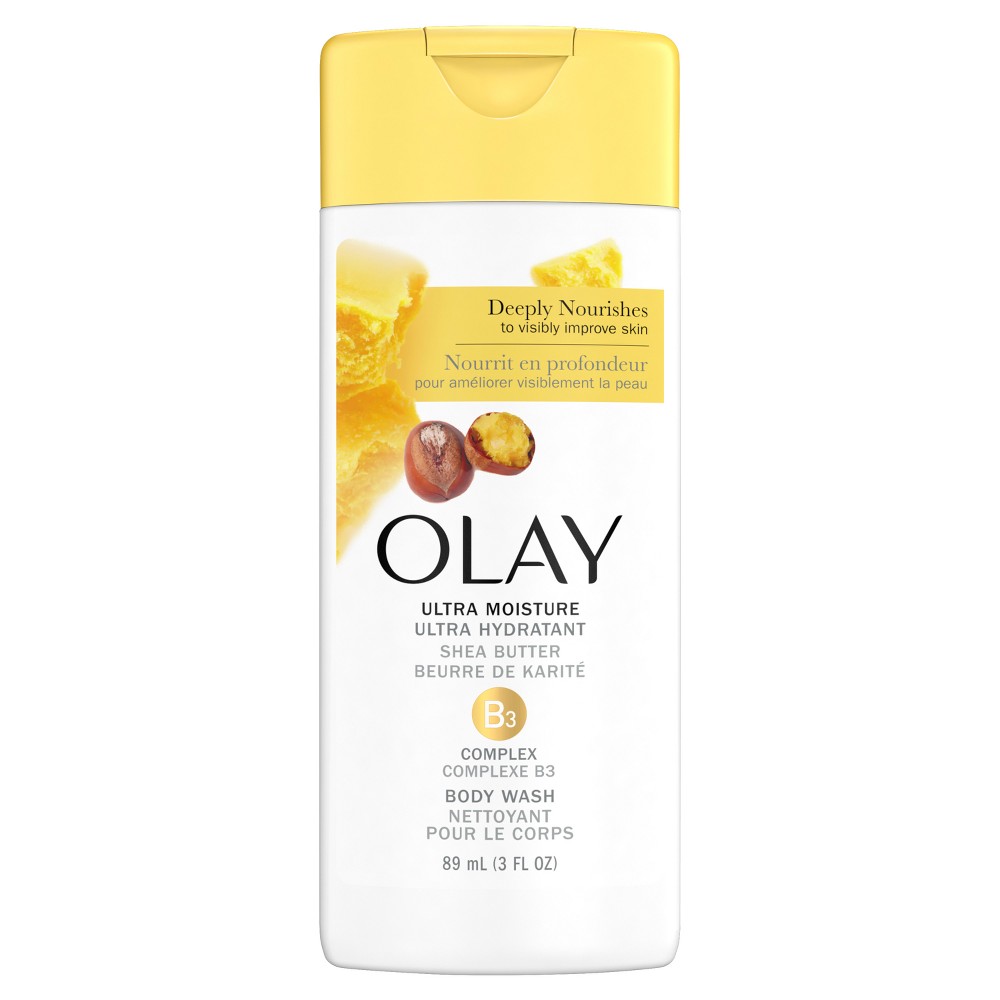 Photos - Shower Gel Olay Ultra Moisture Body Wash with Shea Butter - Trial Size - 3 fl oz 