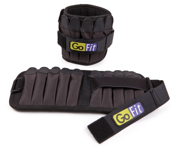 GoFit Padded Pro Ankle Weights Pair - 10lbs