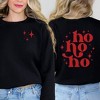 Simply Sage Market Women's Graphic Sweatshirt Whimsical Ho Ho Ho Front and Back - 2 of 4