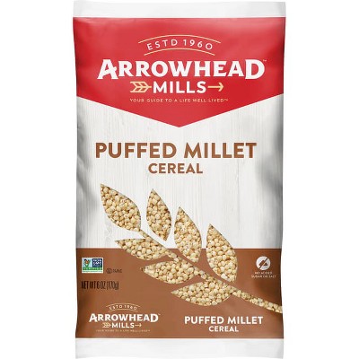 Arrowhead Mills Natural Puffed Millet Cereal 6 oz Pkg.