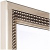 Uttermost Rectangular Vanity Accent Wall Mirror Modern Silver Leaf Frame Triple Beaded 23" Wide for Bathroom Bedroom Living Room - 2 of 3
