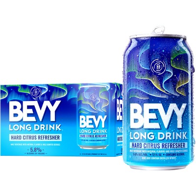 Bevy Long Drink Citrus - 6pk/12 fl oz Cans