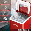 Costway Portable Ice Maker Machine Countertop 26Lbs/24H Self-cleaning w/ Scoop Silver\Green - 4 of 4