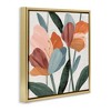 Stupell Industries Abstract Azalea Flower Petals Floating Frame Canvas Art - 2 of 4