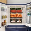 Carbon Steel Stackable Fridge Bins - Foldable, expandable organizer baskets with handles for freezer or refrigerator. - 3 of 4