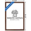 Trends International The White Lotus - Black and White Logo Framed Wall Poster Prints - 3 of 4