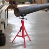 28" - 52"Adjustable 2500 LBS Heavy Duty Steel Pipe Jack Stand with 2-4-Ball Transfer (Fits 1/8"-12" Pipe) for Welding, Pipe Threading & Construction - 4 of 4