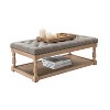 Conelius Traditional upholstered storage Cocktail ottoman with Button-Tufted Design| ARTFUL LIVING DESIGN - 4 of 4