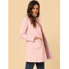 INSPIRE CHIC Women's Turn Down Collar Single Breasted Winter Outwear Overcoat - 4 of 4