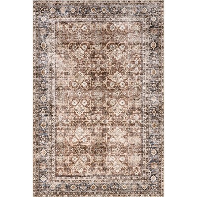 nuLOOM Freesia SplashGuard Waterproof Machine Washable Area Rug