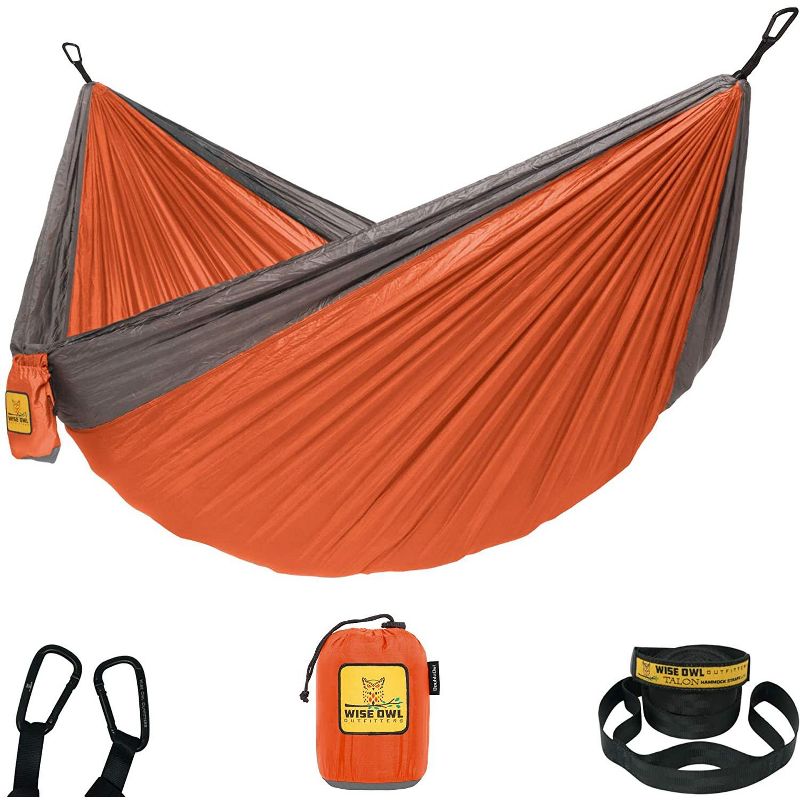 Wise Owl Outfitters Indoor/Outdoor Camping Hammock with Tree Straps for Travel, Hiking & Backpacking, 1 of 4