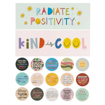 Positivity Bulletin Board Kit - Callie Danielle: Teaching Aid for Grades 1-5, 21 Pieces, Positive Board Ideas