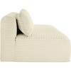 Meridian Furniture,Shaggy Cream Corduroy Performance Fabric Modular Sofa - 3 of 4