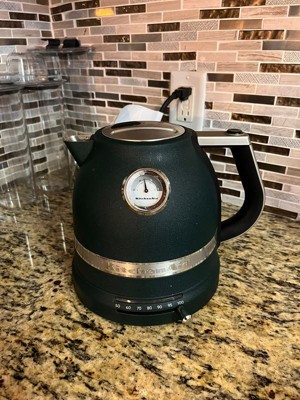 KitchenAid Pro Line Electric Water Boiler/Tea Kettle, Frosted Pearl 