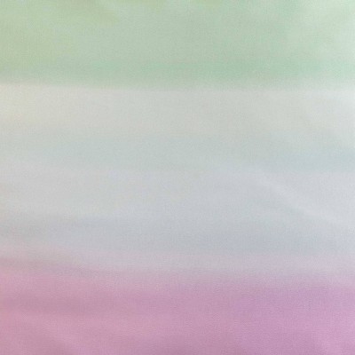 Pastel Ombre Purple and Green Satin King Bedspread Set