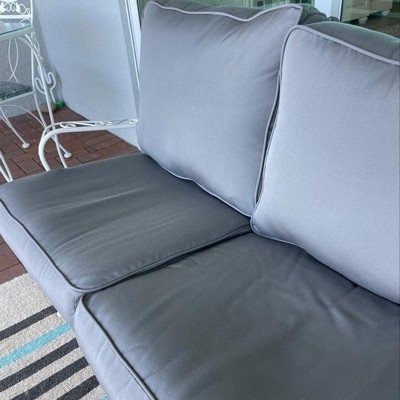 Sunbrella Canvas Granite Corded Indoor/ Outdoor Pillow Set - On Sale - Bed  Bath & Beyond - 27703547