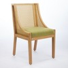 Akoasm Set of 2 Solid Wood Frame Dining Chairs with Decorative Armrests-Olive Green - 4 of 4
